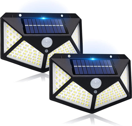 Solar Motion Sensing LED Light with 100 LEDs (Upgraded)